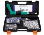 Heavy Duty Manual Steel Nail Gun Kit with 100 Nails – Concrete, Brick & Wood Wall Nailer
