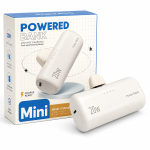 20W Dual-Plug Rotating Mini Capsule Power Bank 10000mAh – Type-C + Lightning Built-in Connector