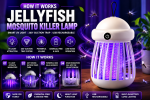 Jellyfish Electric Mosquito Killer Lamp – USB Rechargeable UV Mosquito Trap - Image 4