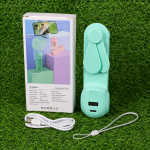 F11 5-in-1 Smart Rechargeable Mini Fan – Fan, Mirror, Flashlight & Power Bank - Image 2