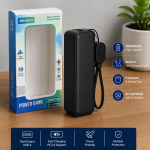HW-10 Mini Capsule 10000mAh Power Bank with Built-in Fast Charging Cable