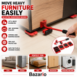 Furniture Easy Moving Tool Set – Heavy Duty Furniture Lifter & Roller Slider Kit (5PCS Set) - Image 2